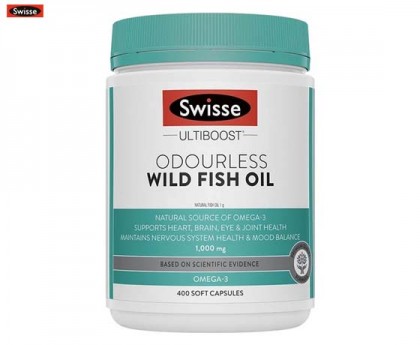 Swisse 斯维诗 无腥味深海野生鱼油软胶囊1000mg 400粒